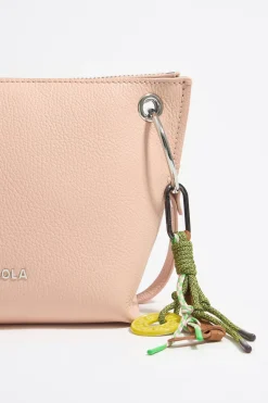 Outlet BIMBA Y LOLA Bolso Trapecio Mediano Piel Rosa Claro