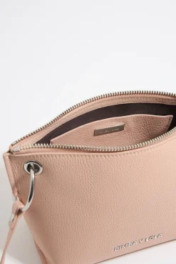 Outlet BIMBA Y LOLA Bolso Trapecio Mediano Piel Rosa Claro