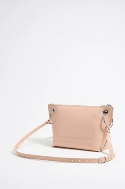 Outlet BIMBA Y LOLA Bolso Trapecio Mediano Piel Rosa Claro