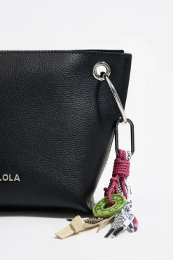 Fashion BIMBA Y LOLA Bolso Trapecio Mediano Piel Negro