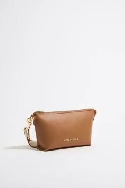 Shop BIMBA Y LOLA Bolso Trapecio Mini Piel Miel
