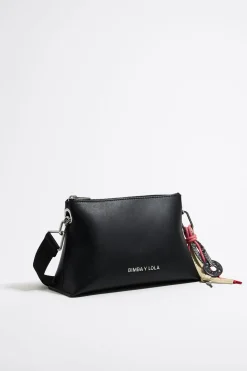 Cheap BIMBA Y LOLA Bolso Trapecio Pequeno Piel Negro