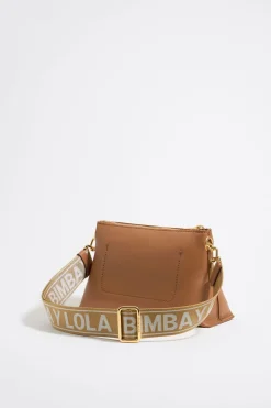 Shop BIMBA Y LOLA Bolso Trapecio Pequeno Piel Miel