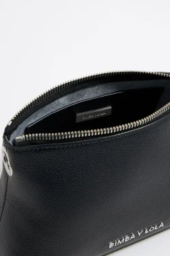 Hot BIMBA Y LOLA Bolso Trapecio Pequeno Piel Negro