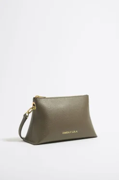 Outlet BIMBA Y LOLA Bolso Trapecio Pequeno Piel Caqui