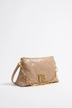 Cheap BIMBA Y LOLA Bolso Trapecio Pequeno Piel Camel