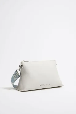 Fashion BIMBA Y LOLA Bolso Trapecio Pequeno Piel Blanco Roto
