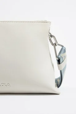 Fashion BIMBA Y LOLA Bolso Trapecio Pequeno Piel Blanco Roto