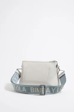 Fashion BIMBA Y LOLA Bolso Trapecio Pequeno Piel Blanco Roto