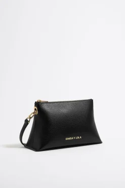 Cheap BIMBA Y LOLA Bolso Trapecio Pequeno Piel Negro
