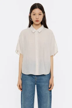 Discount BIMBA Y LOLA Camisa Capa Corta Marfil
