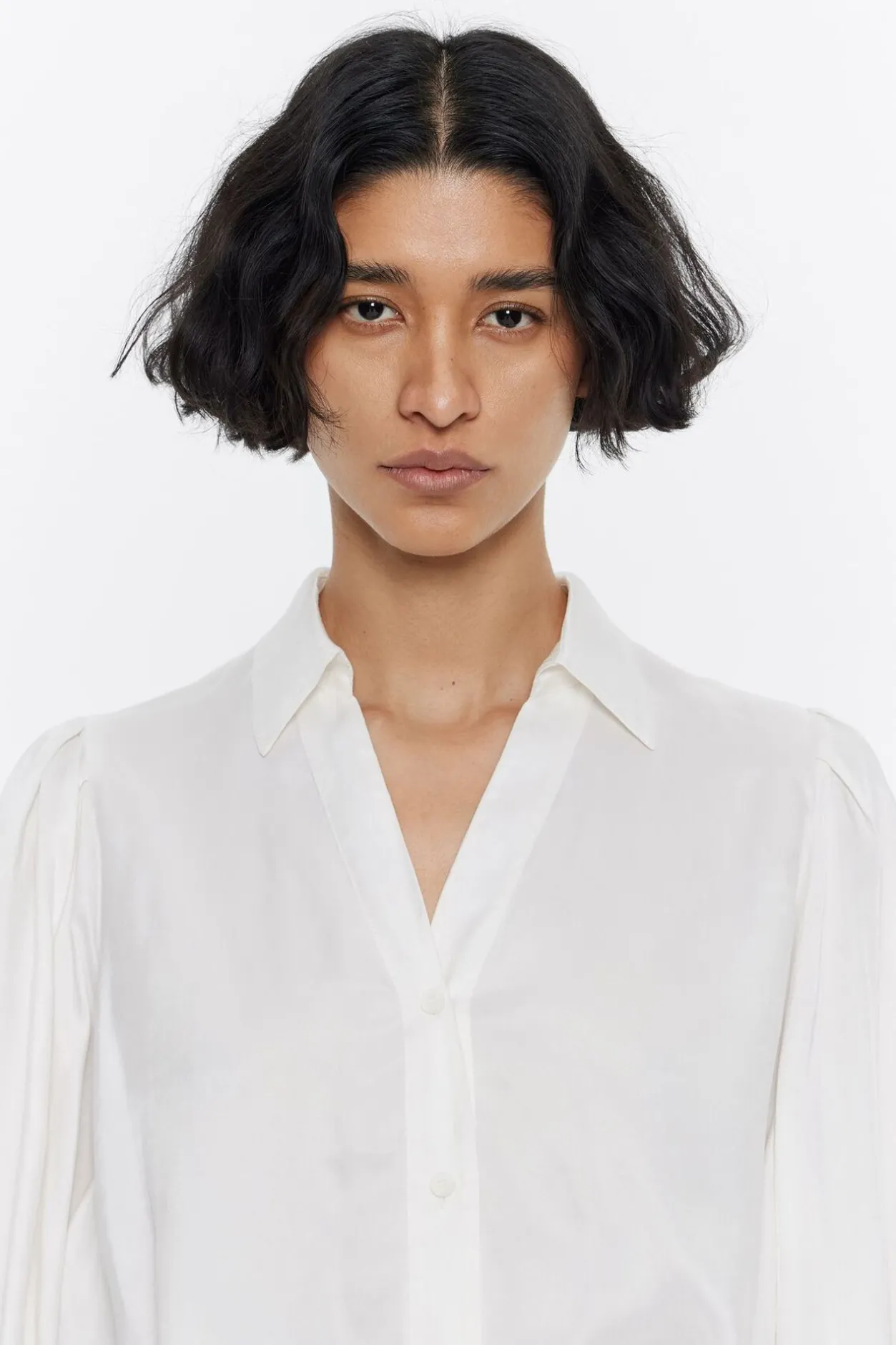 Cheap BIMBA Y LOLA Camisa Fluida Marfil