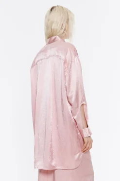 Outlet BIMBA Y LOLA Camisa Oversize Saten Rosa