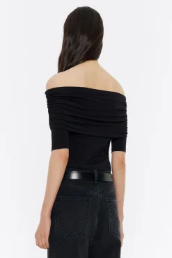 Discount BIMBA Y LOLA Camiseta Hombros Descubiertos Negra