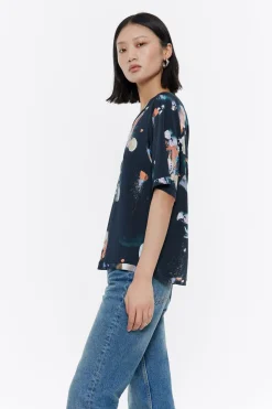 Shop BIMBA Y LOLA Camiseta Nudo Waves Antracita