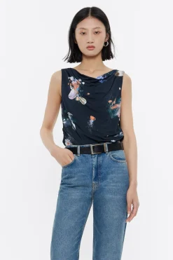 Fashion BIMBA Y LOLA Camiseta Waves Antracita