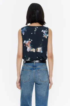 Fashion BIMBA Y LOLA Camiseta Waves Antracita