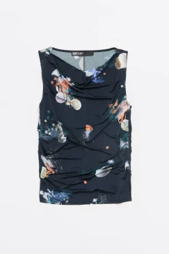 Fashion BIMBA Y LOLA Camiseta Waves Antracita