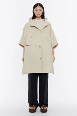 Discount BIMBA Y LOLA Capa Oversize Algodon Piedra