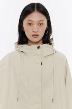 Discount BIMBA Y LOLA Capa Oversize Algodon Piedra