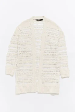 Fashion BIMBA Y LOLA Cardigan Desagujado Marfil