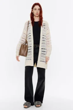 Fashion BIMBA Y LOLA Cardigan Desagujado Marfil