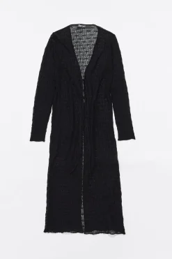 Cheap BIMBA Y LOLA Cardigan Largo Maxi Punto Negro