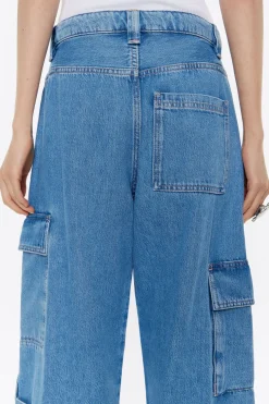 Online BIMBA Y LOLA Cargo - Vaquero Azul