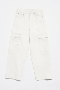 Store BIMBA Y LOLA Cargo - Vaquero Bolsillos Crudo