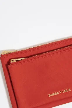 Outlet BIMBA Y LOLA Cartera Doble Nylon Coral