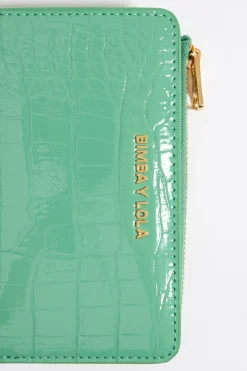 Shop BIMBA Y LOLA Cartera Grabado Cocodrilo Verde