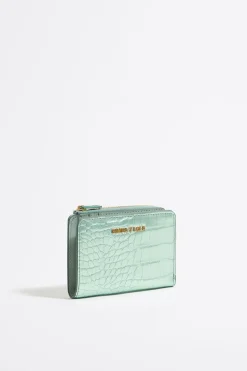 Cheap BIMBA Y LOLA Cartera Grabado Cocodrilo Verde Claro
