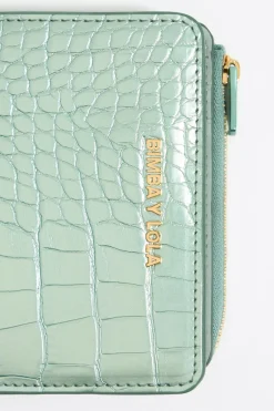 Cheap BIMBA Y LOLA Cartera Grabado Cocodrilo Verde Claro