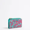 New BIMBA Y LOLA Cartera Leopard Turquesa
