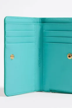 New BIMBA Y LOLA Cartera Leopard Turquesa