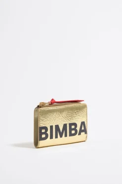 Shop BIMBA Y LOLA Cartera Piel Oro