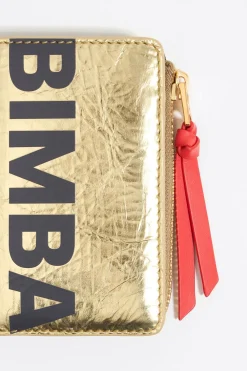 Shop BIMBA Y LOLA Cartera Piel Oro