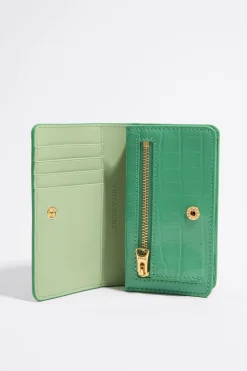 Flash Sale BIMBA Y LOLA Cartera Solapa Grabado Cocodrilo Verde