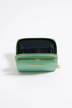 Flash Sale BIMBA Y LOLA Cartera Solapa Grabado Cocodrilo Verde