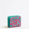 New BIMBA Y LOLA Cartera Solapa Leopard Turquesa