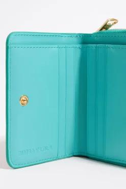 New BIMBA Y LOLA Cartera Solapa Leopard Turquesa