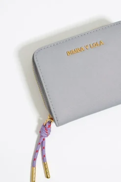 Shop BIMBA Y LOLA Cartera Solapa Nylon Lila Empolvado