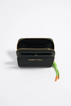 Sale BIMBA Y LOLA Cartera Solapa Nylon Negra