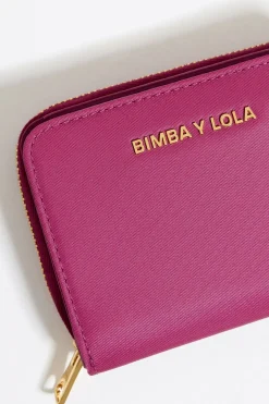 Sale BIMBA Y LOLA Cartera Solapa Nylon Rosa Oscuro