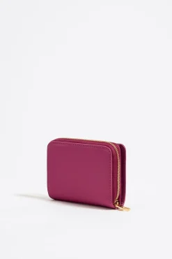 Sale BIMBA Y LOLA Cartera Solapa Nylon Rosa Oscuro