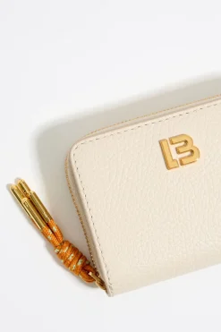 Cheap BIMBA Y LOLA Cartera Solapa Piel Blanco Roto