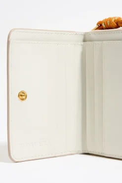 Cheap BIMBA Y LOLA Cartera Solapa Piel Blanco Roto