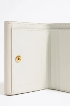 Best Sale BIMBA Y LOLA Cartera Solapa Piel Blanco Roto