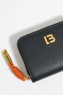 Outlet BIMBA Y LOLA Cartera Solapa Piel Negra