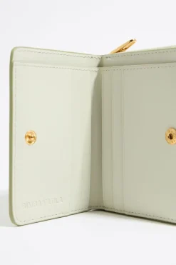 Clearance BIMBA Y LOLA Cartera Solapa Piel Verde Pastel